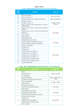 9. sınıf konu tarama testleri listesi / dil ve anlatım 9. sınıf bilgi