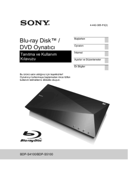 BDP-S5100 - Sony Europe