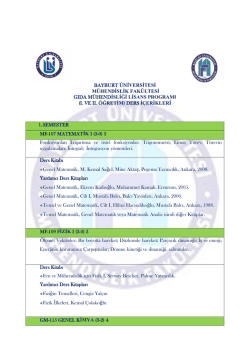 ders içeri - Bayburt Üniversitesi