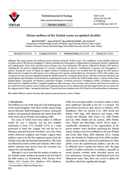 Marine molluscs of the Turkish coasts: an