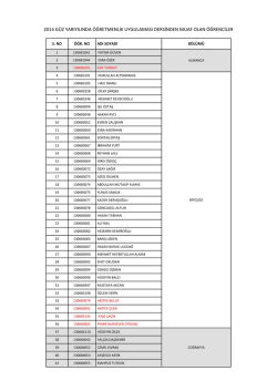 &Ouml;ğretmenlik Uygulaması Dersinden Muaf Olan