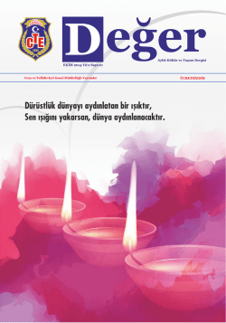 Değer Dergisi - Ceza ve Tevkifevleri Genel M&uuml;d&uuml;rl&uuml;ğ&uuml;
