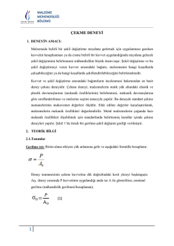 ÇEKME DENEYİ (1) - Celal Bayar Üniversitesi