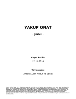 YAKUP ONAT - Antoloji.Com