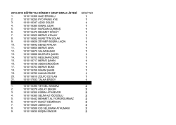 D&ouml;nem 5 Listeleri