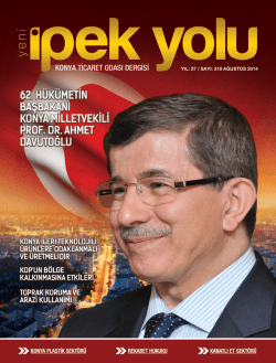 PDF olarak indir - Konya Ticaret Odası
