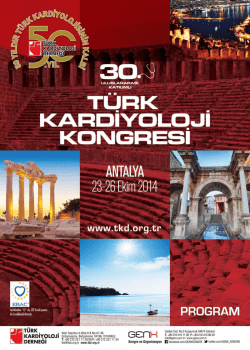 Untitled - Türk Kardiyoloji Derneği