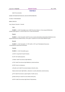 Gedik &Uuml;niversitesi &Ouml;nlisans, Lisans Eğitim &Ouml;ğretim Ve Sınav