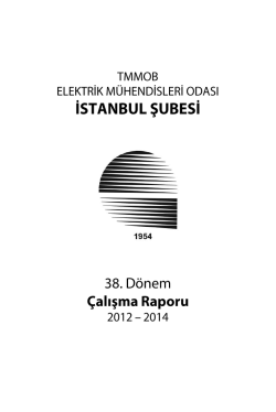 emo istanbul şubesi 38. dönem çalışma raporu