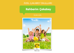 Bu ay ki rehberlik veli b&uuml;lteni yayınlandı.
