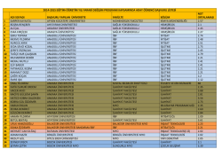 2014 - 2015 Eğitim &Ouml;ğretim Yılı Farabi Değişim