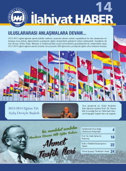 İLAHİYAT HABER BÜLTENİ 4.indd
