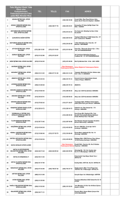 TEL TEL(2) - İşitme Engelliler Spor Federasyonu