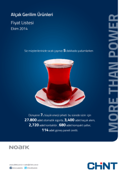 al&ccedil;ak gerilim fiyat listesi | ekim 2014