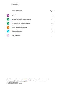 Mart 2014 Fiyat Listesi - GMT End&uuml;striyel Elektronik