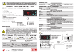 enda et2411 on/off sıcaklık kontrol cihazı