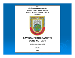 sayısal fotogrametri