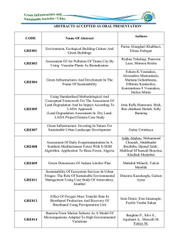 For Oral Presentations List