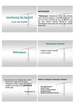 Davranış Bilimleri vize sonrası ders notları