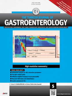 High-resolution manometry - The Turkish Journal of Gastroenterology