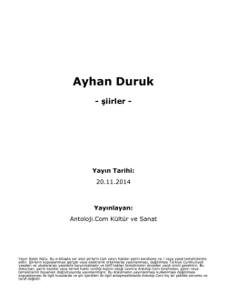 Ayhan Duruk - Antoloji.Com