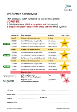 qPCR Array Kampanya Flyer
