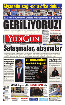 türkçe bakış - Yedigün Gazetesi