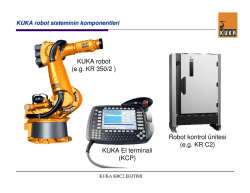 KUKA El terminali (KCP) KUKA robot (e.g. KR 350/2 ) Robot kontrol