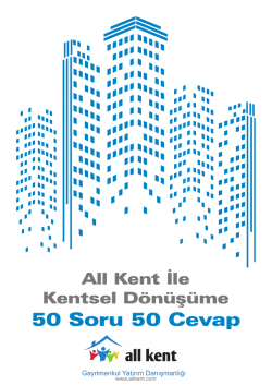 Kentsel D&ouml;n&uuml;ş&uuml;me 50 Soru 50 Cevap e-katalog
