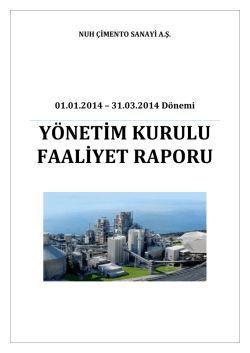 31.03.2014 Faaliyet Raporu
