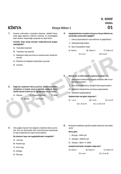 2013-2014 9.SINIF Konu Kavrama KİMYA:Mizanpaj 1.qxd
