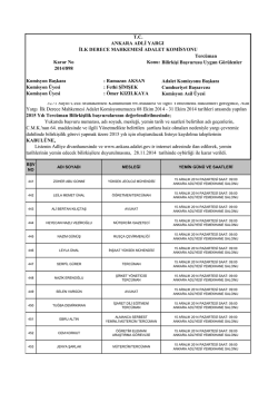 Terc&uuml;man Bilirkişi Yemin G&uuml;nleri