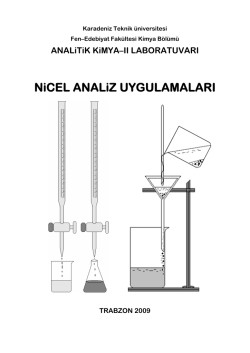 Nicel Analiz Uygulamaları