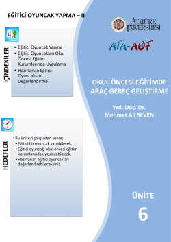 eğitici oyuncak yapma