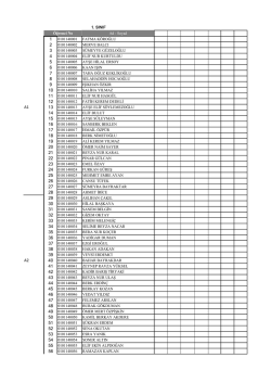 1. Sınıf Tıbba Merhaba Dilimi İlk Yardım pratikleri Grubu Listesi