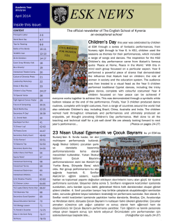ESK NEWS - The English School of Kyrenia.