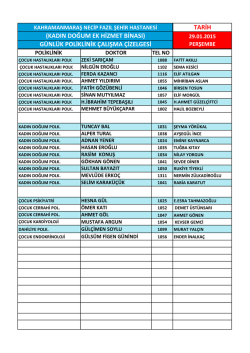kadın doğum ek hizmet binası - Kahramanmaraş Necip Fazıl Şehir
