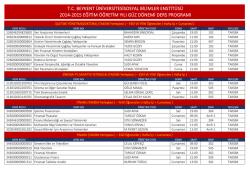 tc beykent &uuml;niversitesisosyal bilimler enstit&uuml;s&uuml; 2014