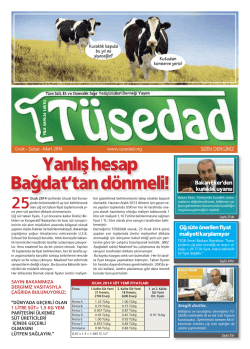 TÜSEDAD Dergisi 24. Sayı