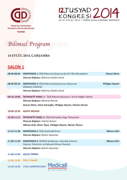 Bilimsel Program