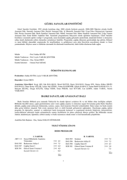 G&uuml;zel Sanatlar Enstit&uuml;s&uuml;