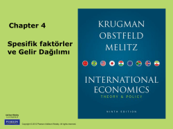 (Feb. 7th) Chapter 4. Specific Factors and Income Distribution
