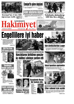 18 ocak.qxd - Çorum Hakimiyet Gazetesi