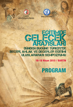 sempozyum programı - Atat&uuml;rk Araştırma Merkezi