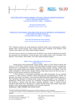 g&uuml;n&uuml;m&uuml;z d&uuml;nyasında şiddet, siyaset, s&uuml;rg&uuml;n