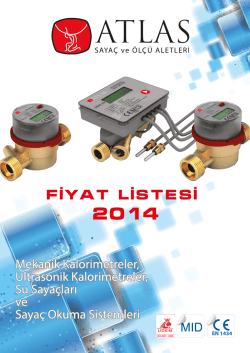 FiYAT LiSTESi - ATLAS Kalorimetre