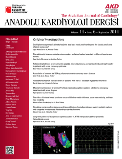 ANADOLU KARD&lsaquo;YOLOJ&lsaquo; DERG&lsaquo;S&lsaquo;