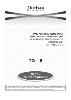 TG &ndash; 5 - İhtiya&ccedil; Yayıncılık