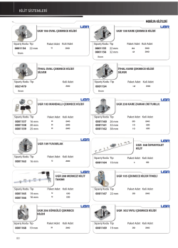 KİLİT SİSTEMLERİ