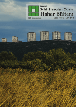 Mizanpaj 1 - Şehir Plancıları Odası